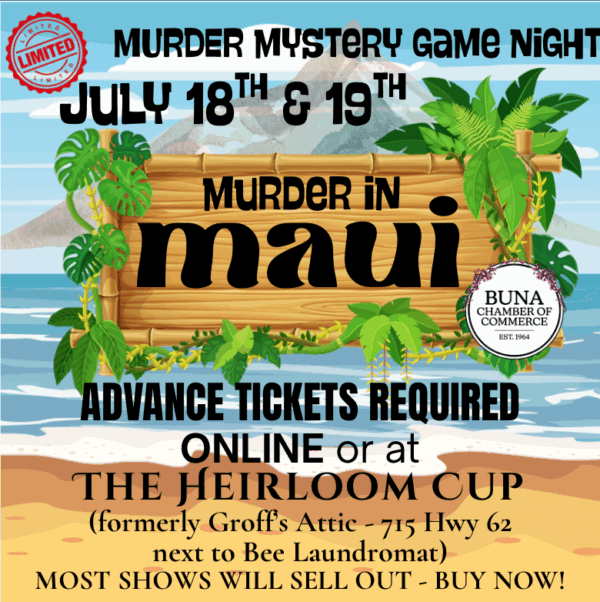 MURDER IN MAUI: Murder Mystery Game Night
